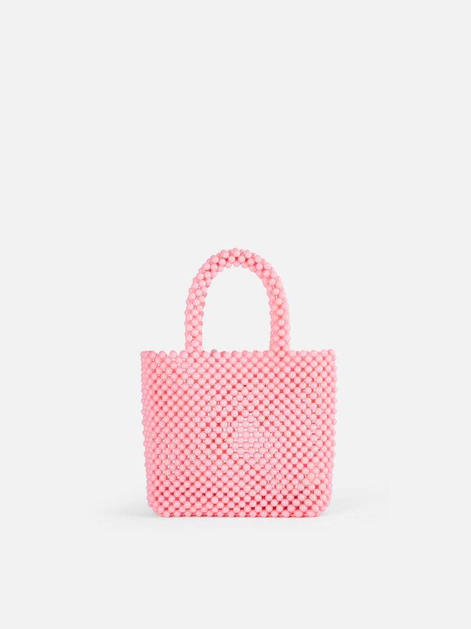 Mc2 Saint Barth Borsa piccola con perline di fiori rosa In Linea