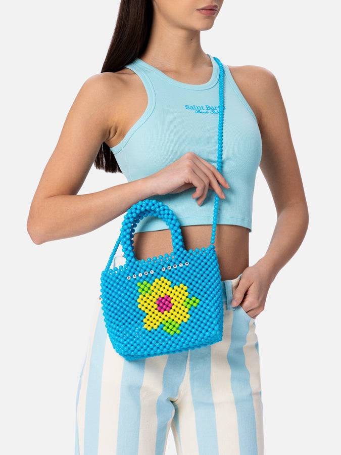 Mc2 Saint Barth Multicolor Beaded Small Bag Nuovo