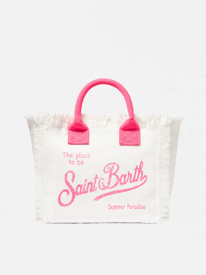 Mc2 Saint Barth Off-white cotton canvas Colette handbag Novità
