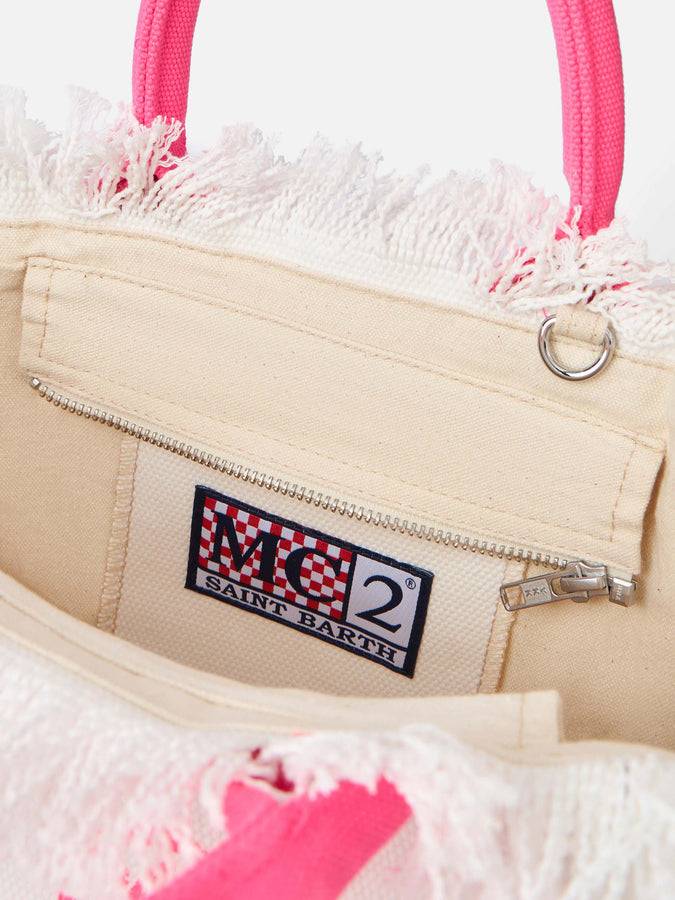Mc2 Saint Barth Off-white cotton canvas Colette handbag Novità