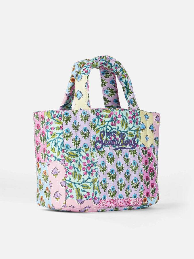Mc2 Saint Barth Borsa Soft Tote Mini trapuntata a fiori multicolor Convenienza