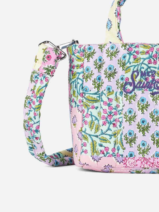 Mc2 Saint Barth Borsa Soft Tote Mini trapuntata a fiori multicolor Convenienza