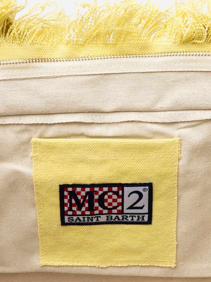 Mc2 Saint Barth Borsa tote Vanity in tela di cotone gialla Outlet