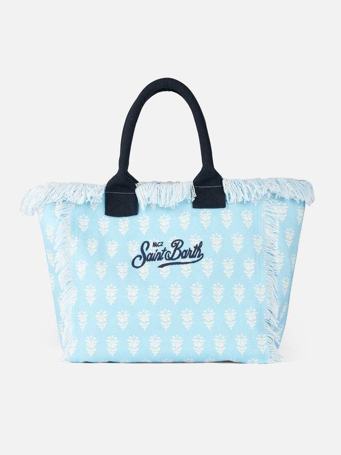 Mc2 Saint Barth Borsa tote Vanity in tela di cotone a fiori Formentera Black Friday