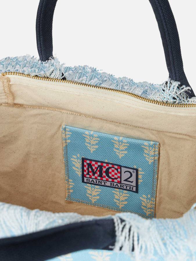 Mc2 Saint Barth Borsa tote Vanity in tela di cotone a fiori Formentera Black Friday