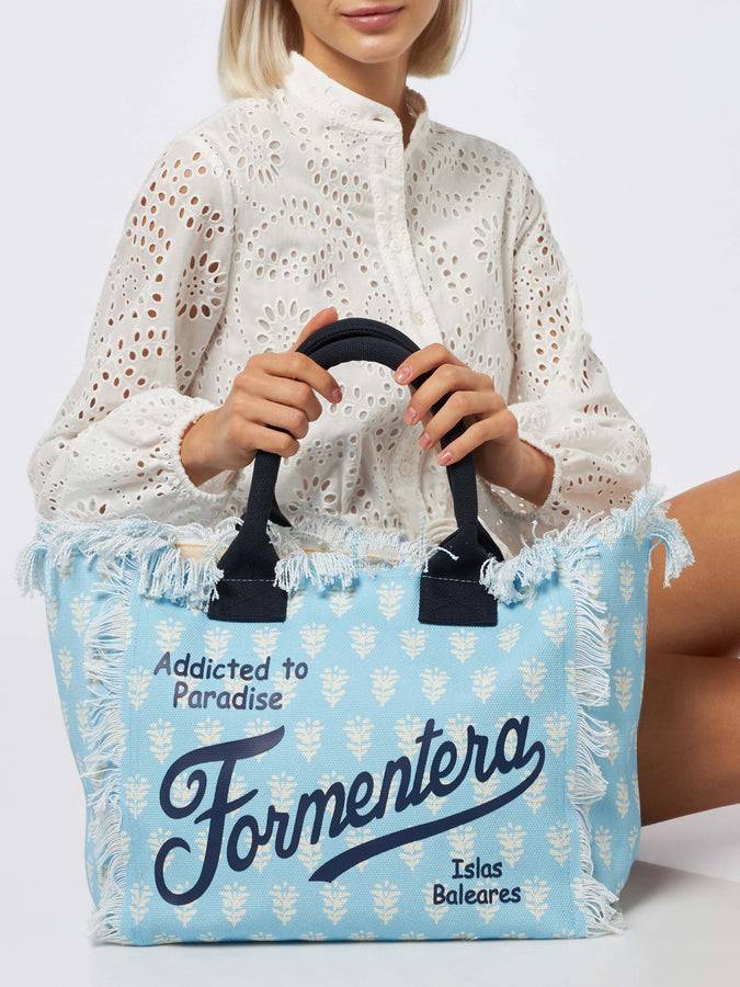 Mc2 Saint Barth Borsa tote Vanity in tela di cotone a fiori Formentera Black Friday