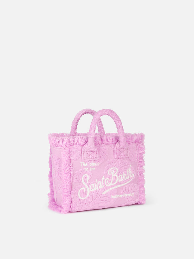 Mc2 Saint Barth Borsa Mini Vanity rosa in spugna goffrata Offerta Pasqua