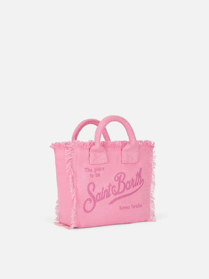 Mc2 Saint Barth Borsa in lino Mini Vanity rosa Offerta per la Festa della Mamma