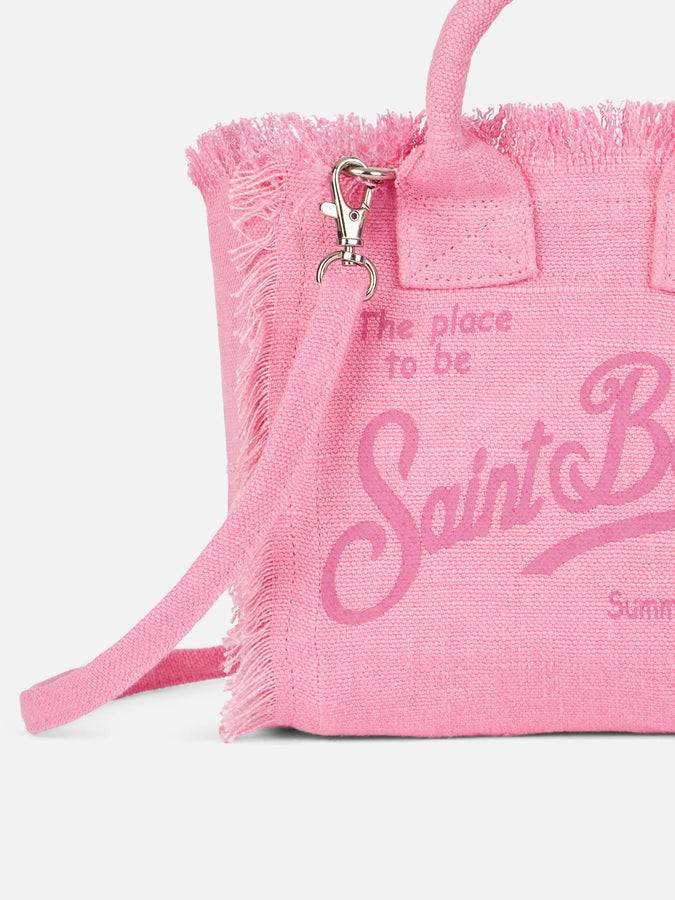 Mc2 Saint Barth Borsa in lino Mini Vanity rosa Offerta per la Festa della Mamma