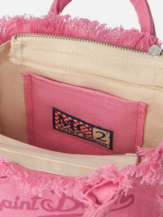 Mc2 Saint Barth Borsa in lino Mini Vanity rosa Offerta per la Festa della Mamma