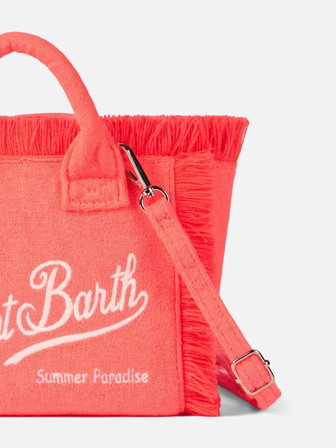 Mc2 Saint Barth Borsa a mano Mini Vanity in spugna rosa fluo Smaltimento dello stoccaggio