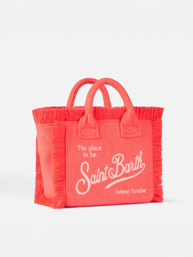 Mc2 Saint Barth Borsa a mano Mini Vanity in spugna rosa fluo Smaltimento dello stoccaggio
