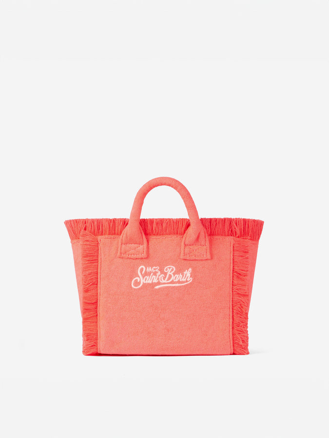 Mc2 Saint Barth Borsa a mano Mini Vanity in spugna rosa fluo Smaltimento dello stoccaggio
