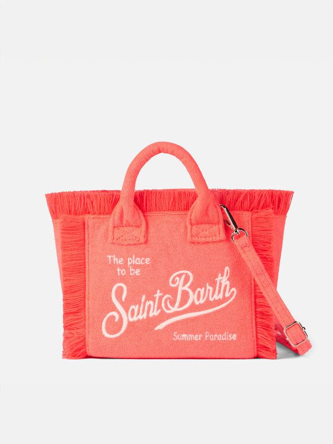 Mc2 Saint Barth Borsa a mano Mini Vanity in spugna rosa fluo Smaltimento dello stoccaggio