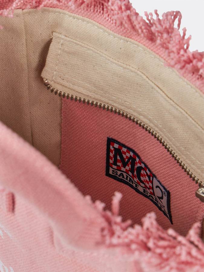 Mc2 Saint Barth Borsa Mini Vanity in tela di cotone rosa Offerte esclusive