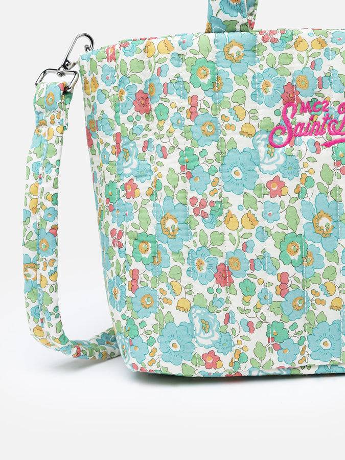 Mc2 Saint Barth Borsa media Soft Tote trapuntata Betsy | REALIZZATO CON TESSUTO LIBERTY Rilascio limitato