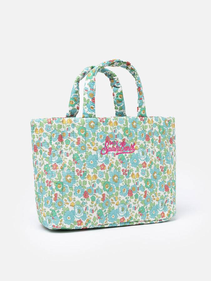Mc2 Saint Barth Borsa media Soft Tote trapuntata Betsy | REALIZZATO CON TESSUTO LIBERTY Rilascio limitato