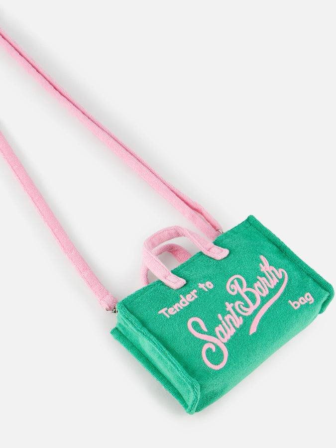 Mc2 Saint Barth Borsa per cellulare in spugna verde goffrata Ultimi tre giorni