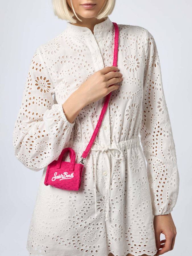 Mc2 Saint Barth Portachiavi in ​​spugna fucsia goffrata Latest stili