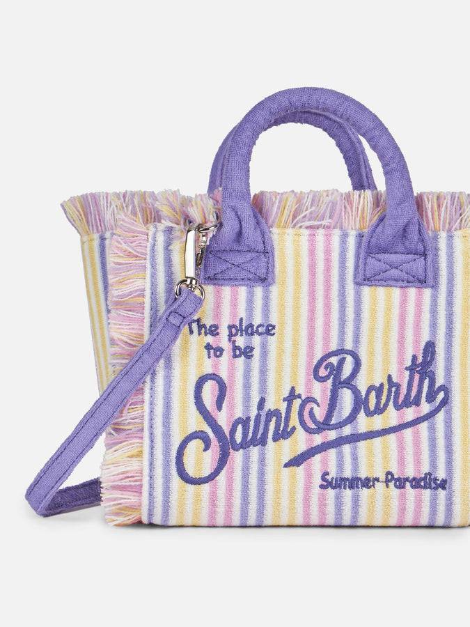 Mc2 Saint Barth Borsa Mini Vanity in spugna rigata goffrata Fino al 65% di sconto