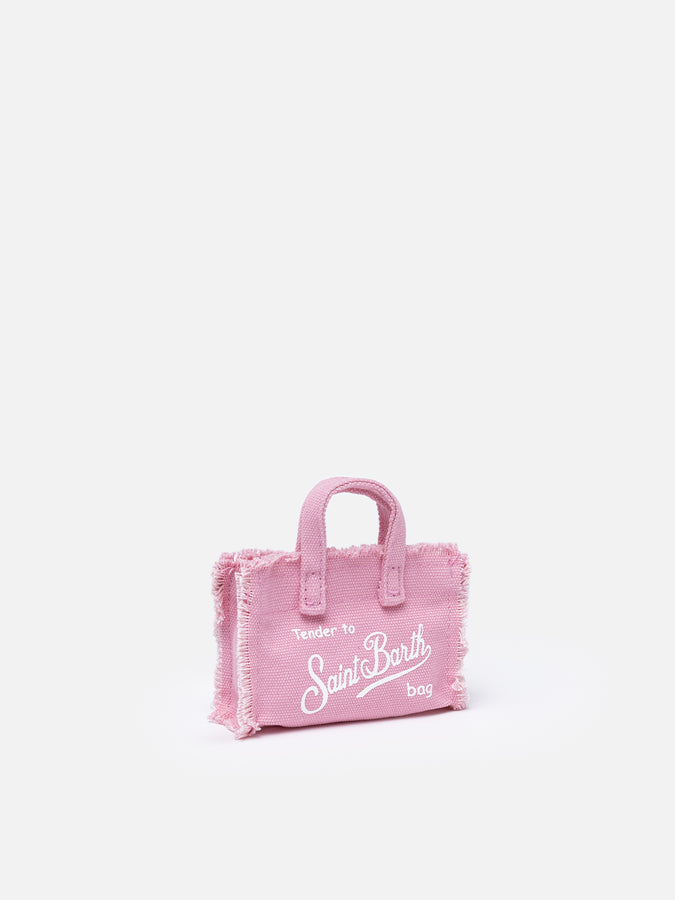 Mc2 Saint Barth Portachiavi in ​​tela di cotone rosa Sostegno trimestrale