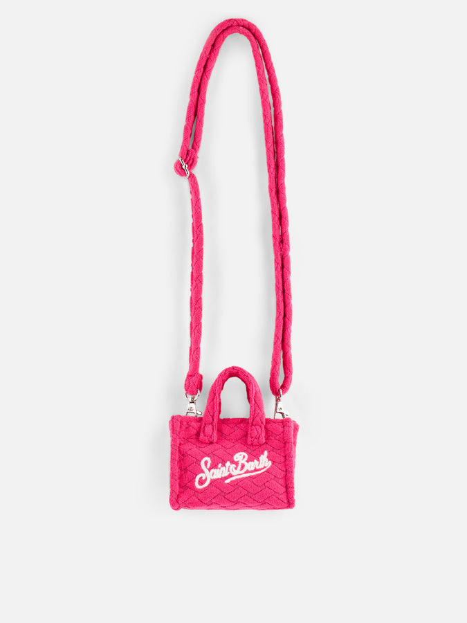 Mc2 Saint Barth Portachiavi in ​​spugna fucsia goffrata Esporta salva