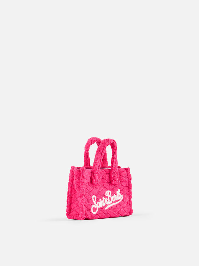 Mc2 Saint Barth Portachiavi in ​​spugna fucsia goffrata Esporta salva