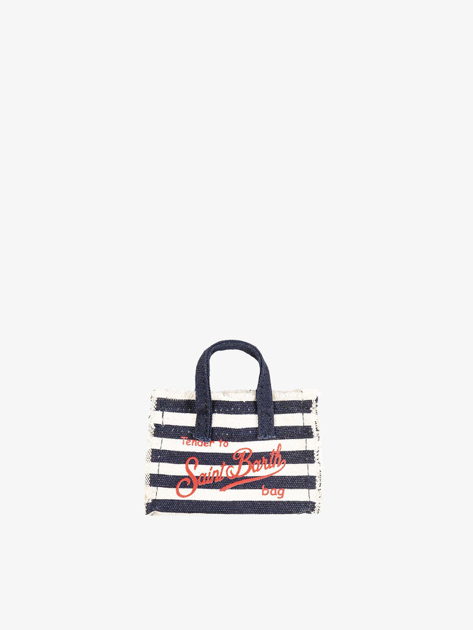 Mc2 Saint Barth Portachiavi in ​​tela blu navy In Linea