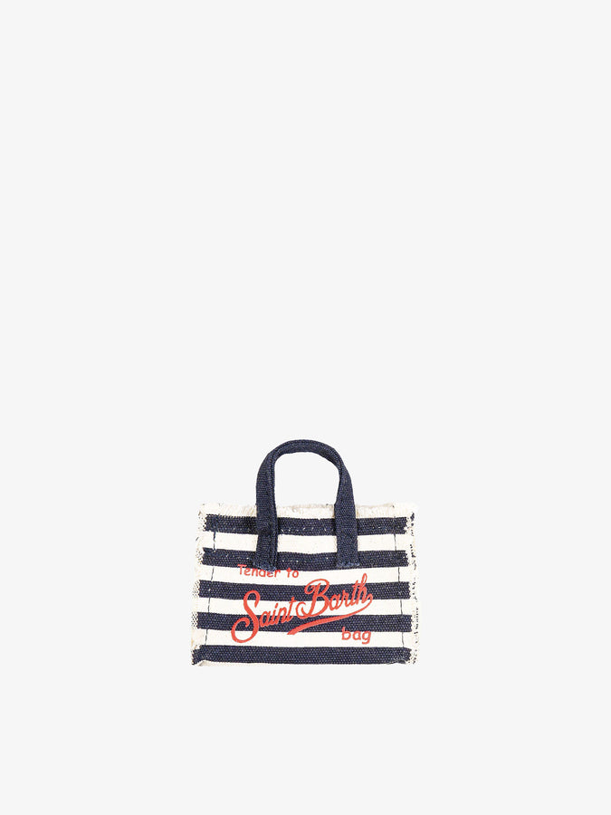 Mc2 Saint Barth Portachiavi in ​​tela blu navy In Linea