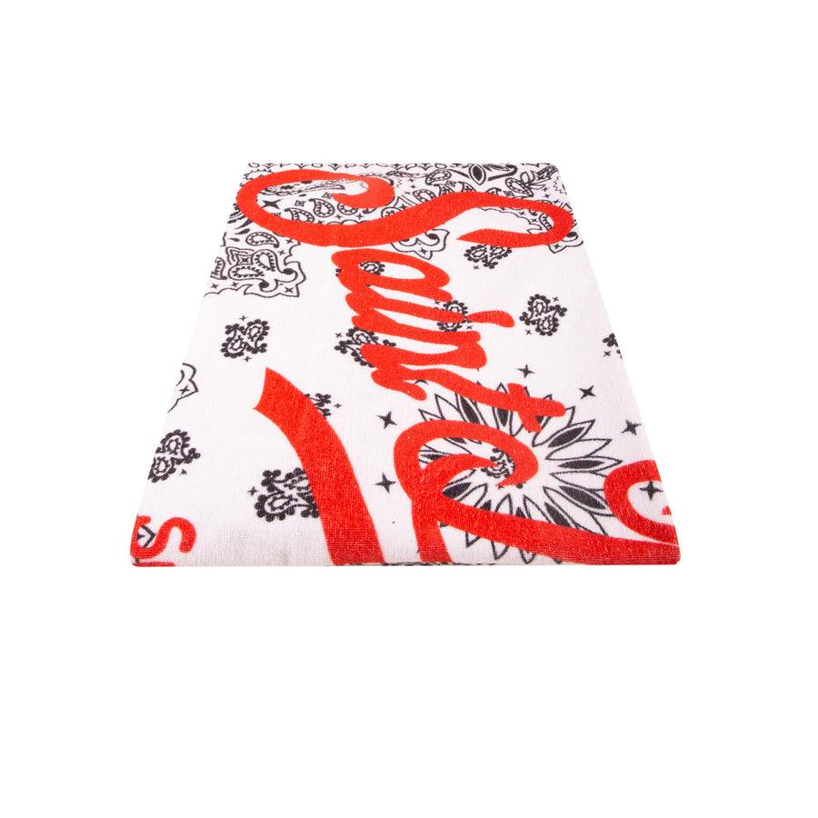 Mc2 Saint Barth Telo mare con stampa bandana bianca Consegna Veloce