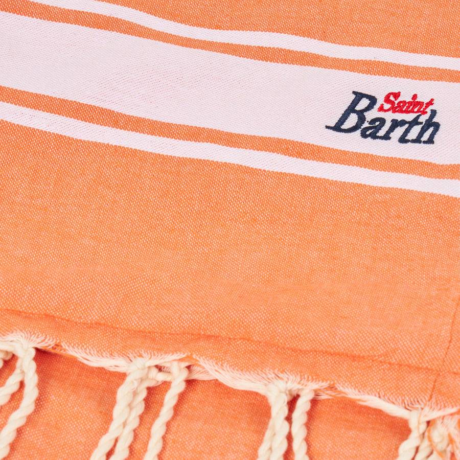Mc2 Saint Barth Telo fouta arancio fluo doppiato con spugna Presa