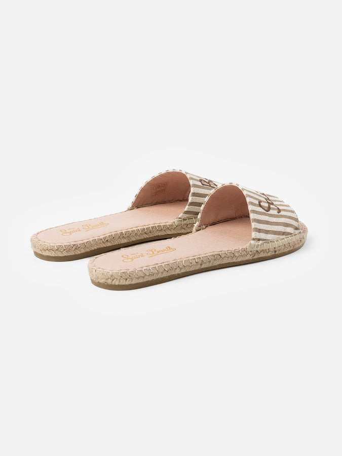 Mc2 Saint Barth Sabot espadrillas da donna Luz con ricamo Saint Barth Offerta per la Festa della Mamma