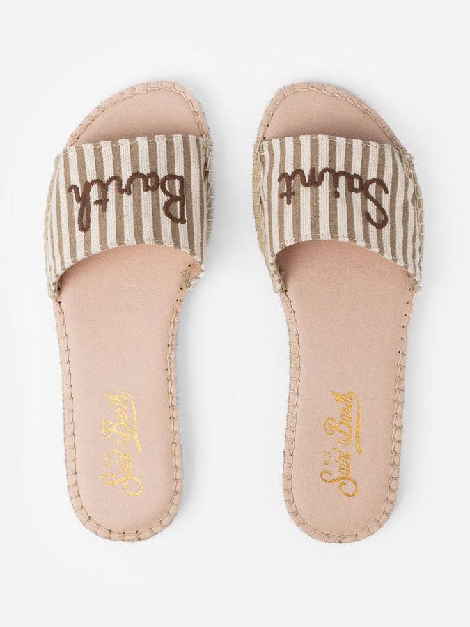 Mc2 Saint Barth Sabot espadrillas da donna Luz con ricamo Saint Barth Offerta per la Festa della Mamma