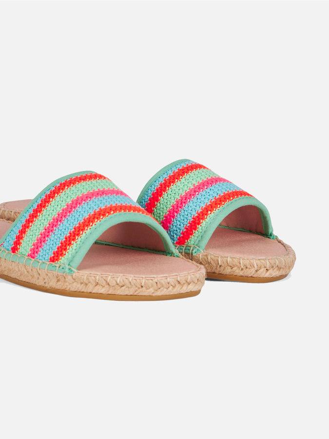Mc2 Saint Barth Espadrillas da donna con righe all'uncinetto Smaltimento dello stoccaggio