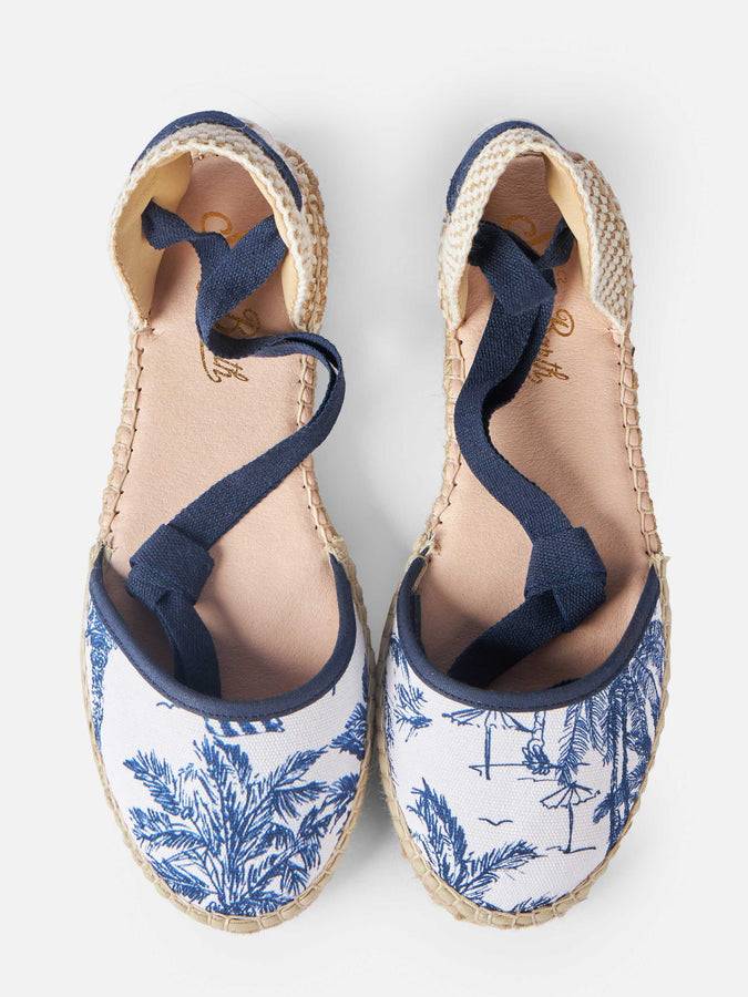 Mc2 Saint Barth Espadrillas piatte con stampa toile de jouy Vendita calda