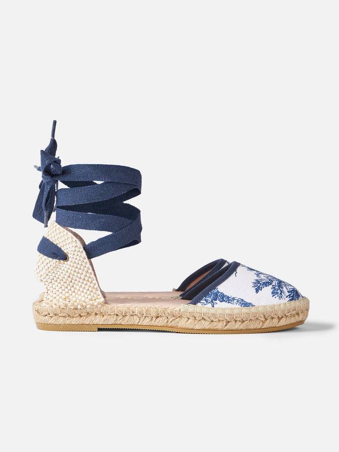 Mc2 Saint Barth Espadrillas piatte con stampa toile de jouy Vendita calda