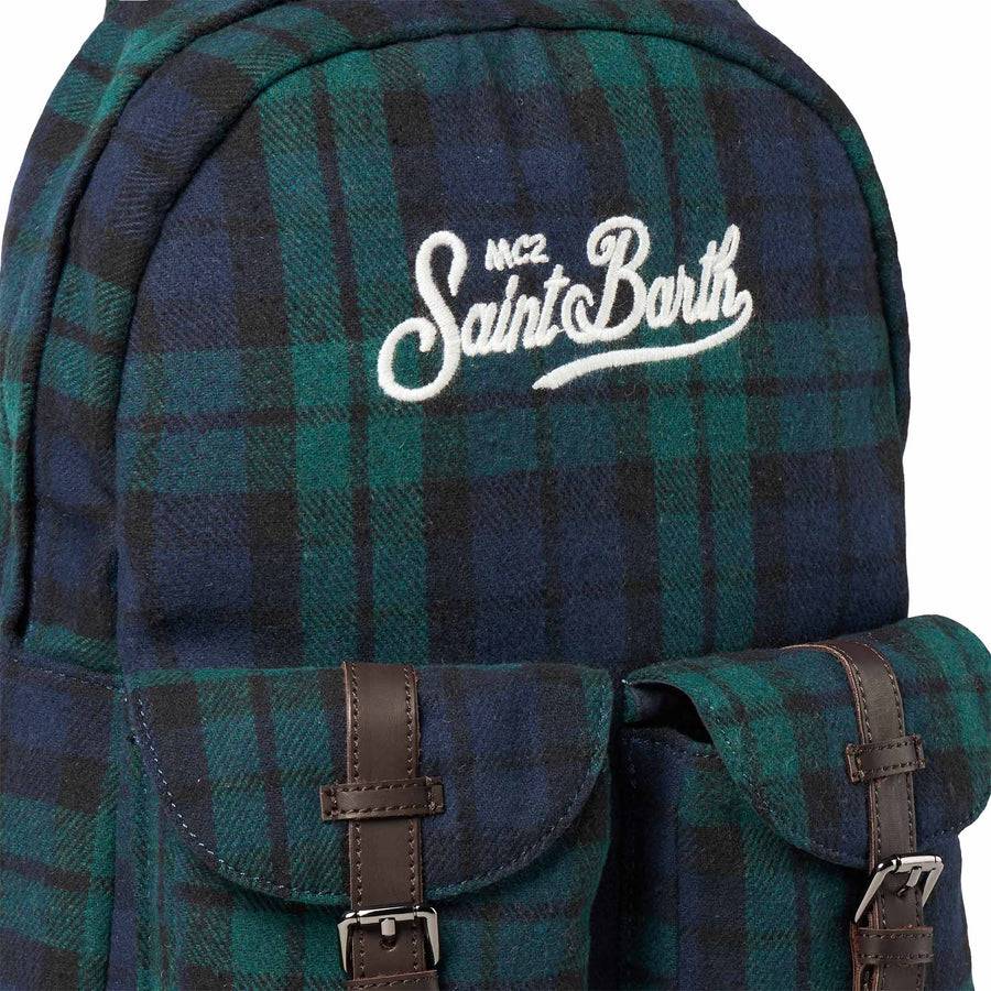 Mc2 Saint Barth Zaino con stampa tartan Offerte speciali