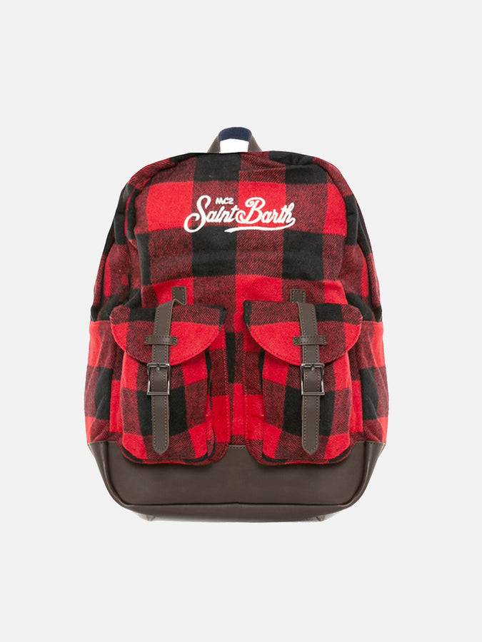 Mc2 Saint Barth Zaino con stampa tartan Sconti VIP