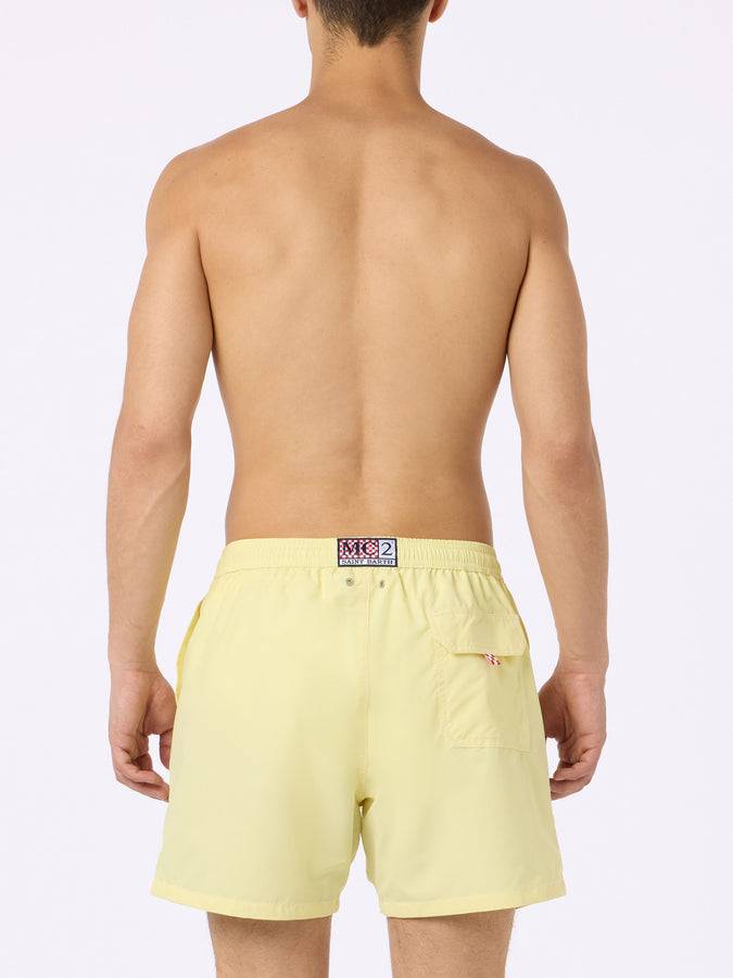 Mc2 Saint Barth Costume da bagno da uomo di media lunghezza Patmos di colore giallo pallido Fino al 65% di sconto
