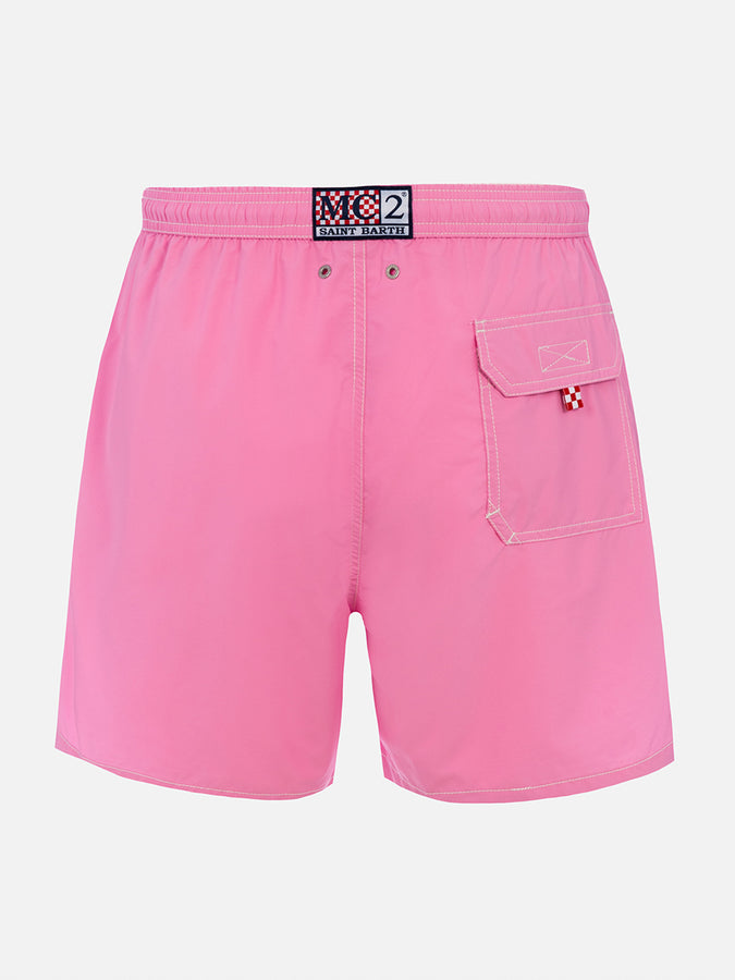 Mc2 Saint Barth Pantaloncino da bagno uomo di media lunghezza rosa Patmos Offerta speciale della fabbrica
