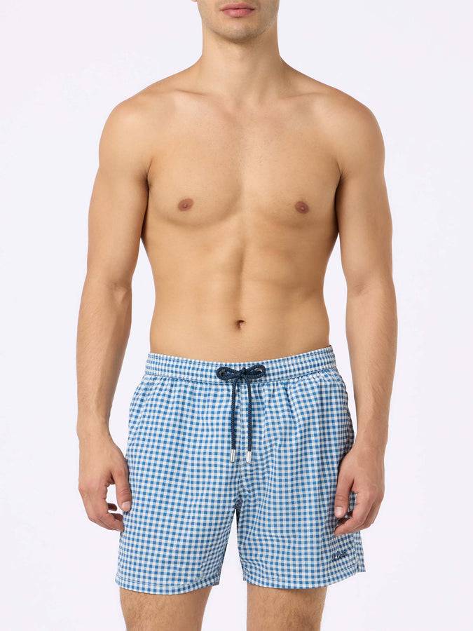 Mc2 Saint Barth Costume da bagno da uomo in seersucker vichy Patmos Fino al 55% di sconto