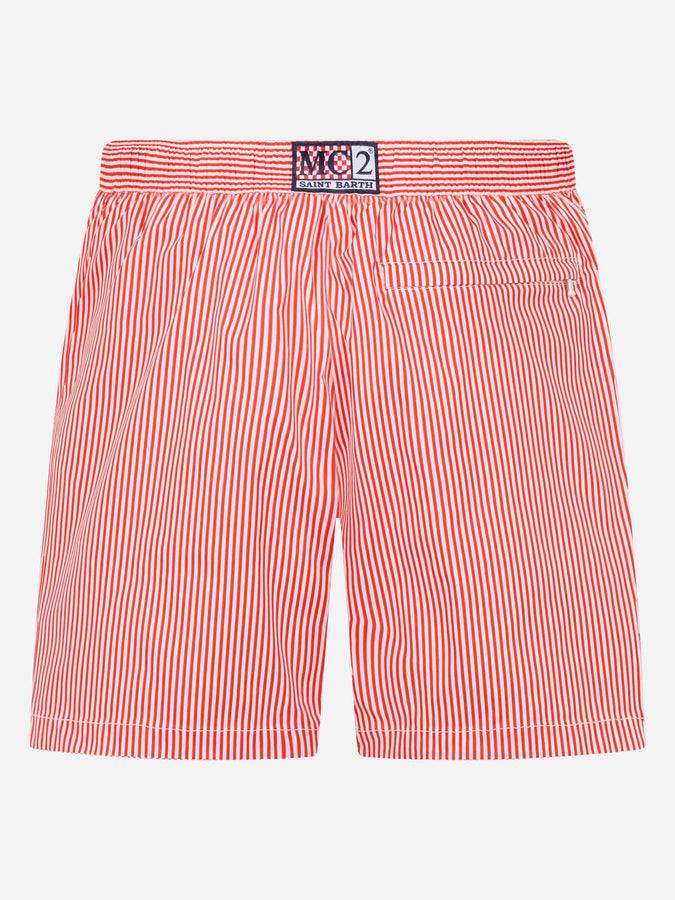 Mc2 Saint Barth Costume corto da uomo Master in seersucker Super sconto