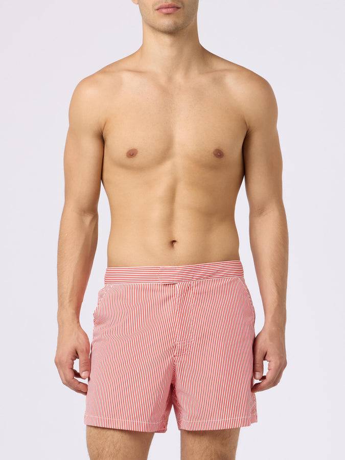 Mc2 Saint Barth Costume corto da uomo Master in seersucker Super sconto