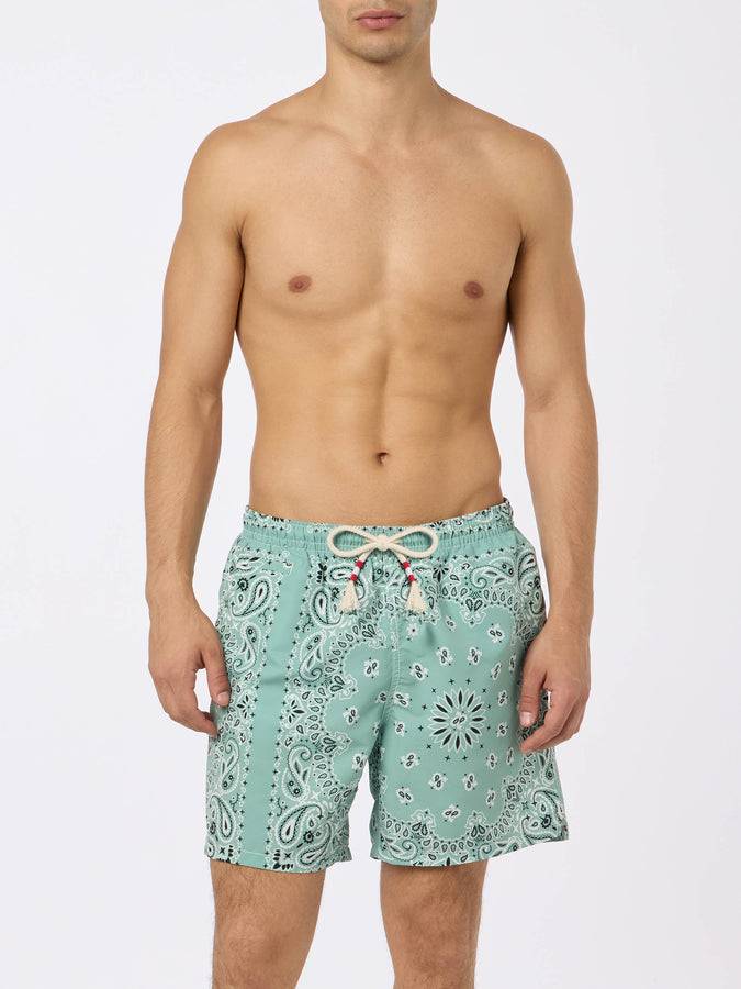 Mc2 Saint Barth Costume da bagno da uomo media lunghezza verde salvia Caprese Acquista Ora