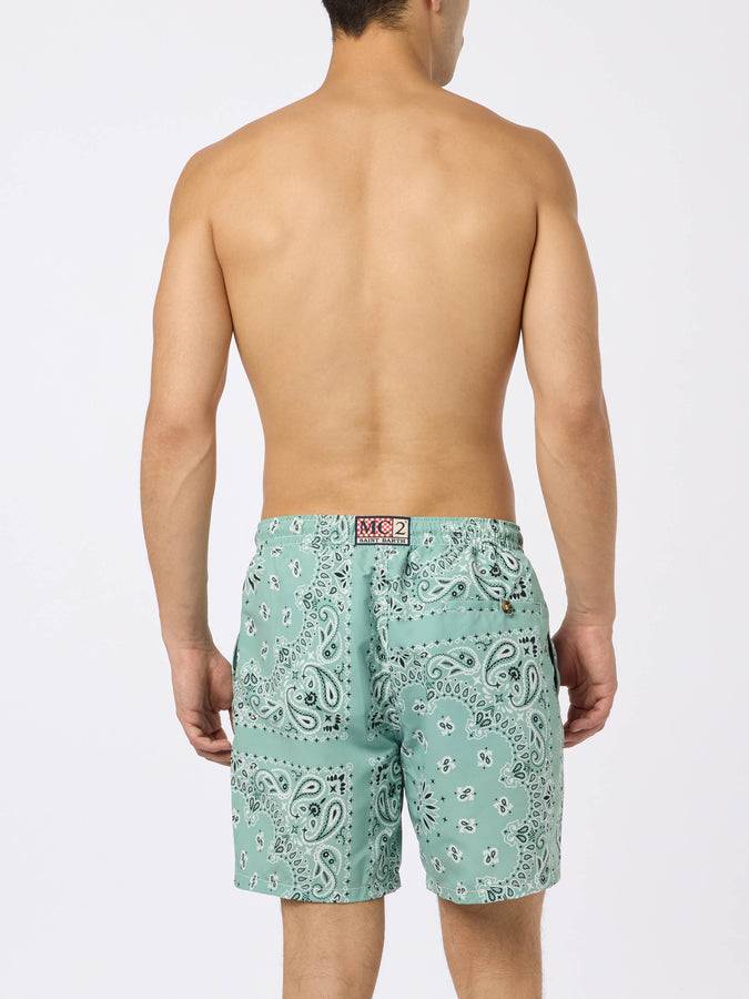 Mc2 Saint Barth Costume da bagno da uomo media lunghezza verde salvia Caprese Acquista Ora