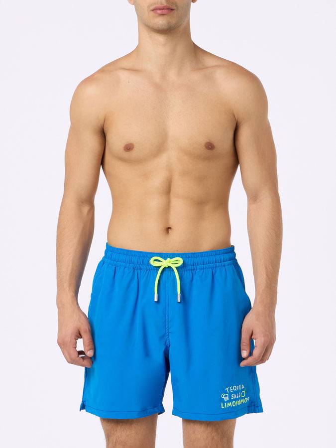 Mc2 Saint Barth Costume da bagno uomo Comfort con ricamo Tequila, Saldi, Limoniamo | EDIZIONE SPECIALE INSULTI LUMINOSI Saldi Di Fabbrica