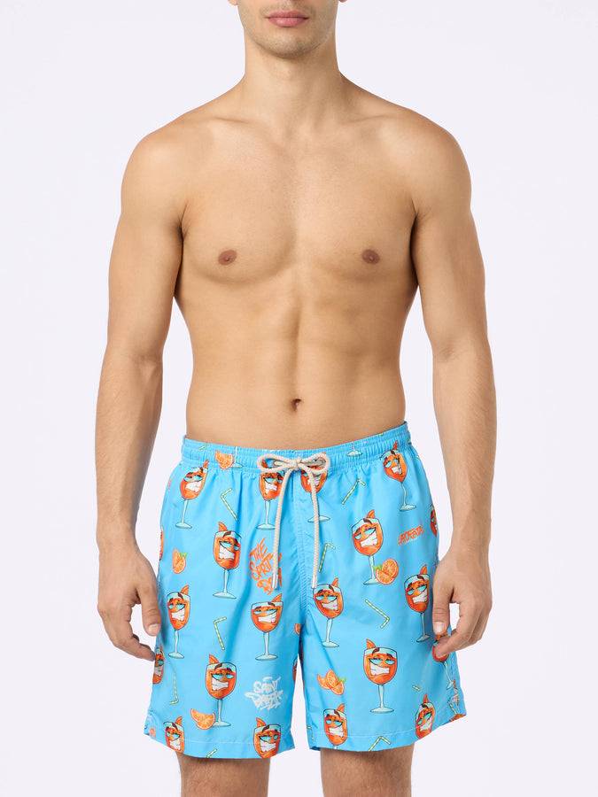 Mc2 Saint Barth Costume da bagno da uomo in tessuto leggero Lighting con stampa Cryptopuppets | EDIZIONE SPECIALE CRYPTOPUPPETS Vendite Flash