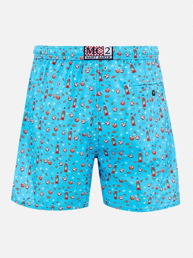 Mc2 Saint Barth Costume da bagno da uomo in tessuto leggero Lighting Micro Fantasy con stampa Aperol Spritz | EDIZIONE SPECIALE APEROL Shopping online