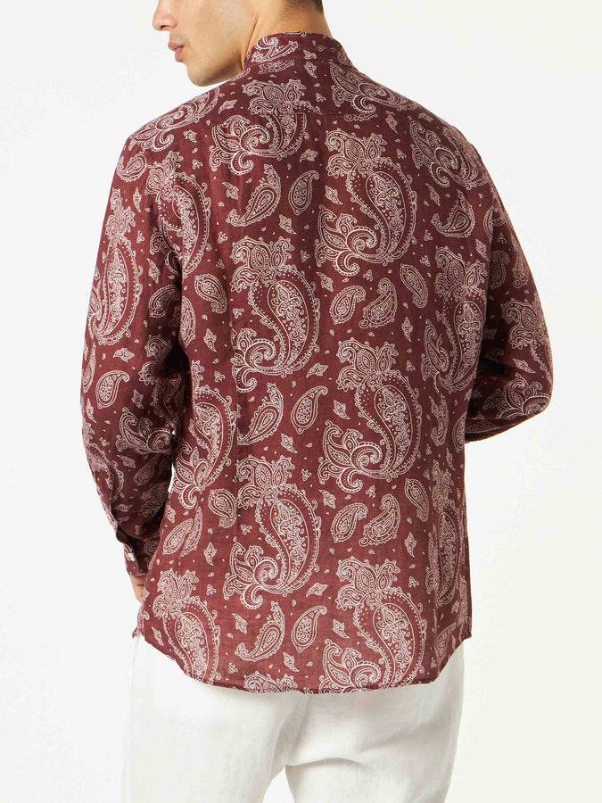 Mc2 Saint Barth Camicia da uomo con stampa paisley Cyber Monday