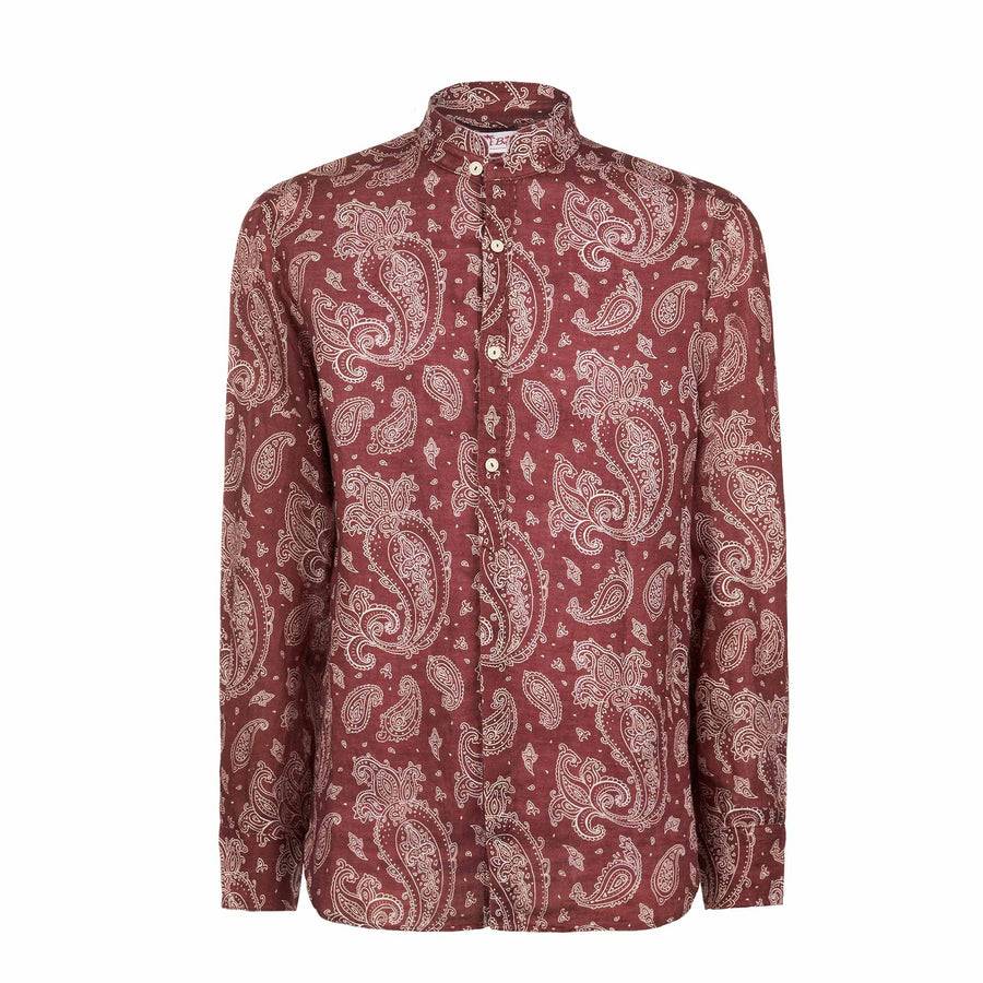Mc2 Saint Barth Camicia da uomo con stampa paisley Cyber Monday
